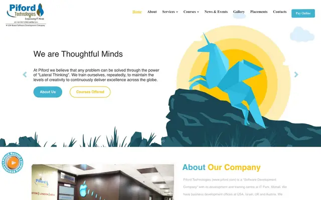 Piford Technologies Pvt Ltd website