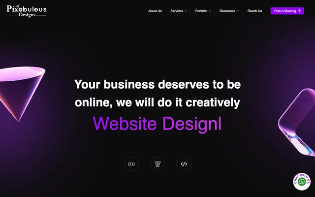 Pixabulous Designs website