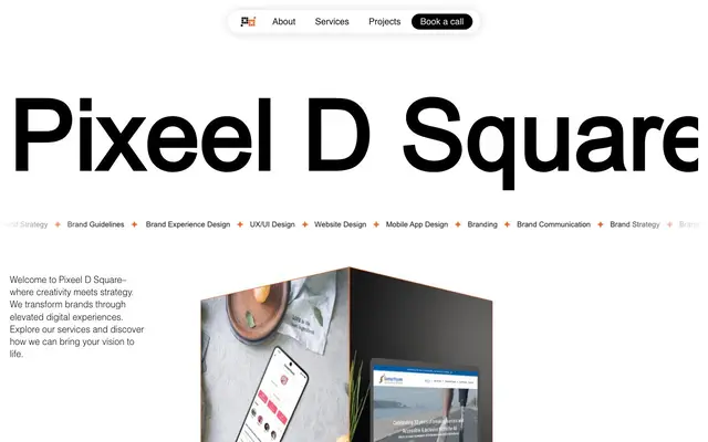 Pixeel D Square website