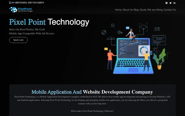 Pixel Point Technology website