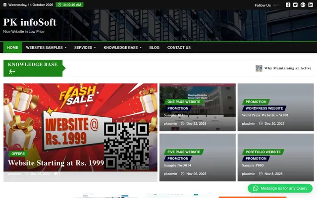 PK INFOSOFT website
