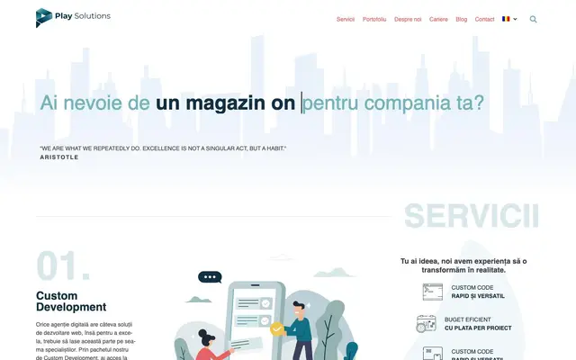 Play Solutions website