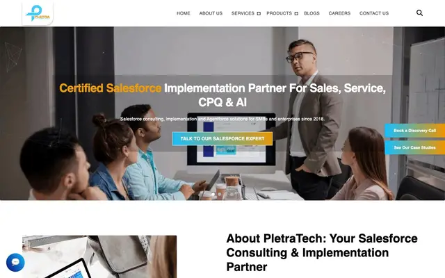 Pletra Technologies website