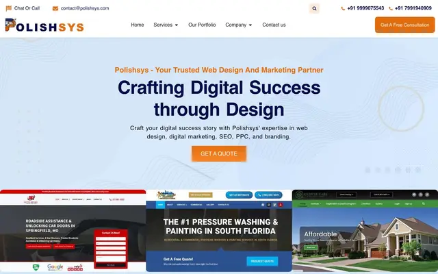 Polishsys Technologies website