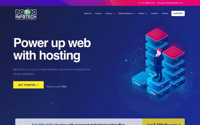 Pooja Infotech website