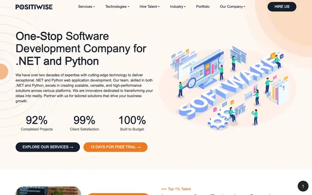 Positiwise Infotech Pvt. Ltd. website