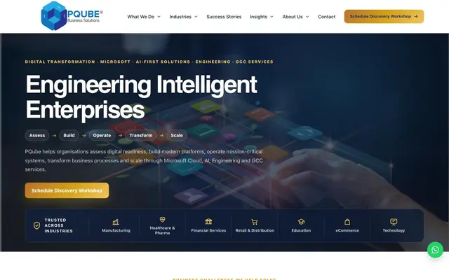 PQube Business Solutions Private Limited website