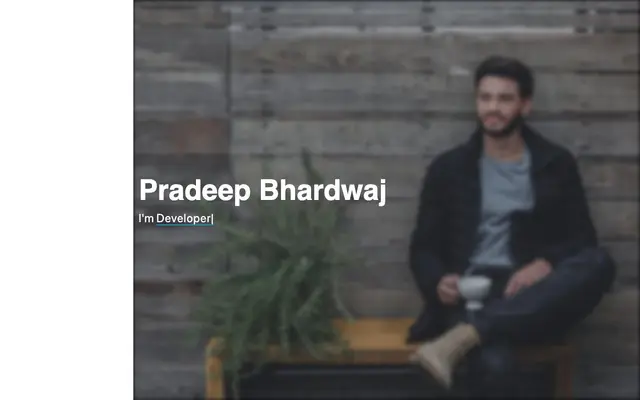 Pradeep Bhardwaj - Freelance PHP Developer website