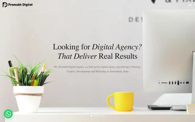 Pramukh Digital Agency website