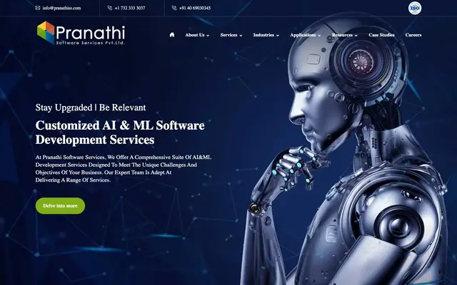 Pranathi Software Services website