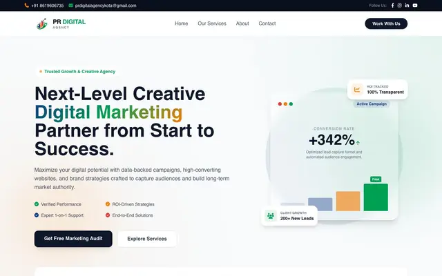 PR DIGITAL AGENCY website