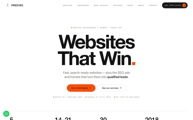 Preevee website