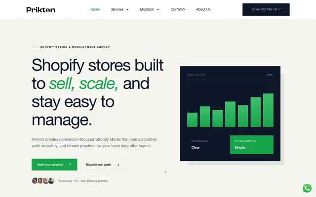 Prikton | Shopify Development Agency & Ecommerce Experts website