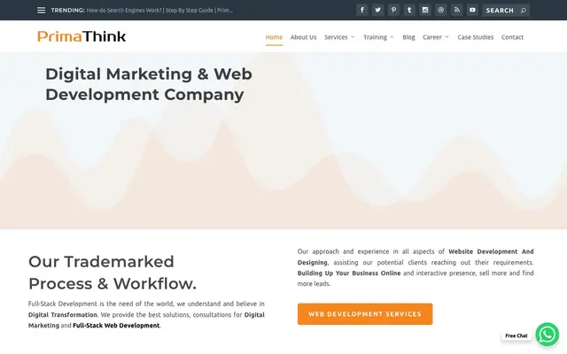 PrimaThink Technologies Pvt. Ltd. {Digital… website