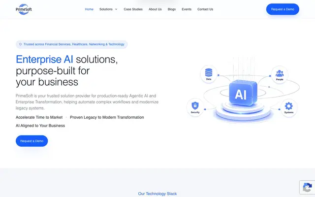 PrimeSoft Solutions, Inc. website