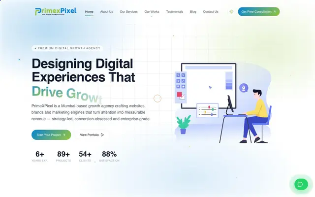 PrimexPixel website