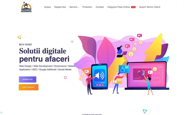 Primitive Designers - Web Design Bucuresti website
