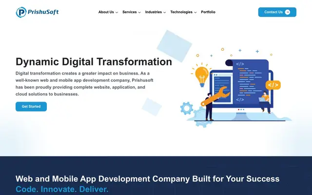 Prishusoft website