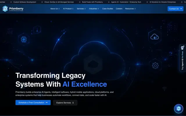 Prismberry Technologies website