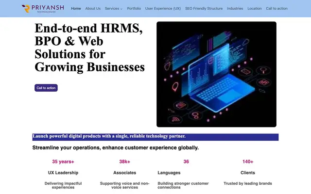 Priyansh technologies website