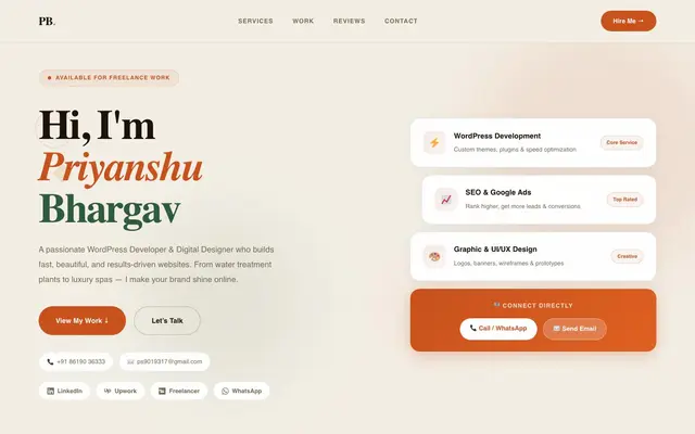 Digital Priyanshu | Website Designer and Developer website