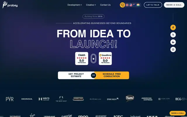 Probey Services Private Limited website