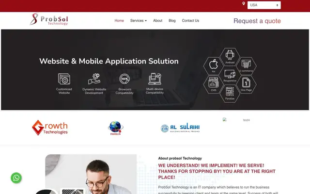ProbSol Technology website