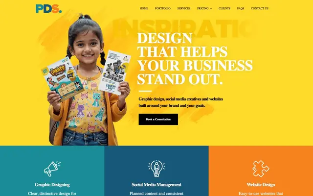 Prodigious Design Studio website