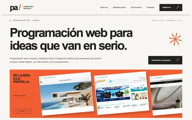 Programador Web Autónomo en Madrid website