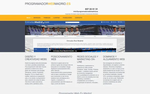 Programador Web en Madrid website