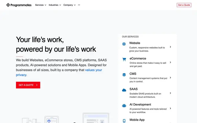 Programmates website
