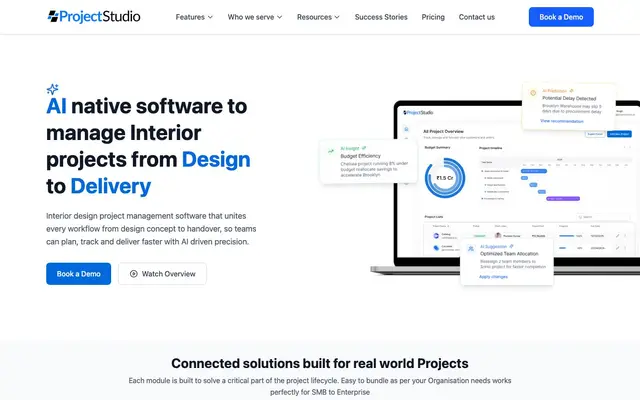 ProjectStudio.ai website
