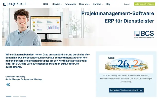 Projektron GmbH website