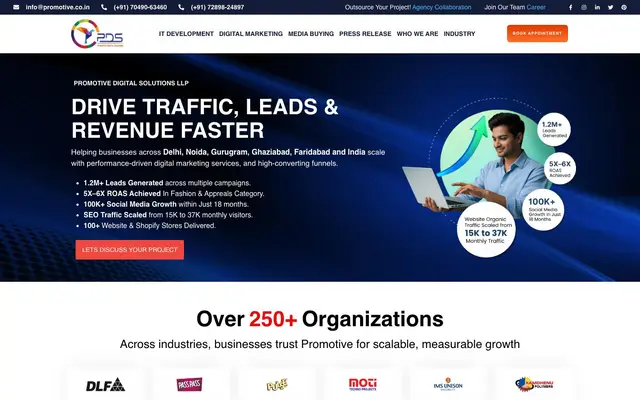 Promotive Digital Solutions website