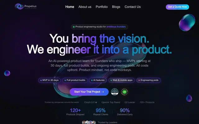 Propelius Technologies website
