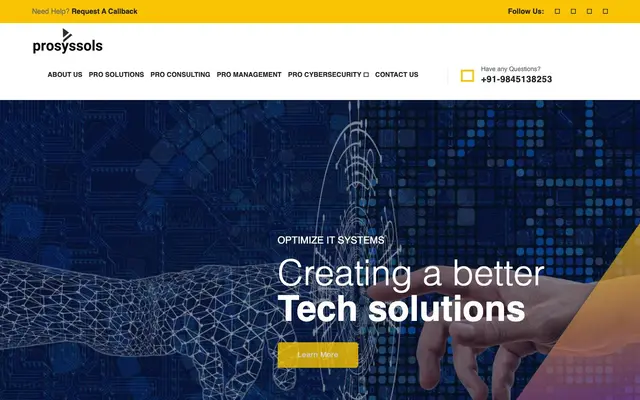 PROSYSSOLS PVT LTD website