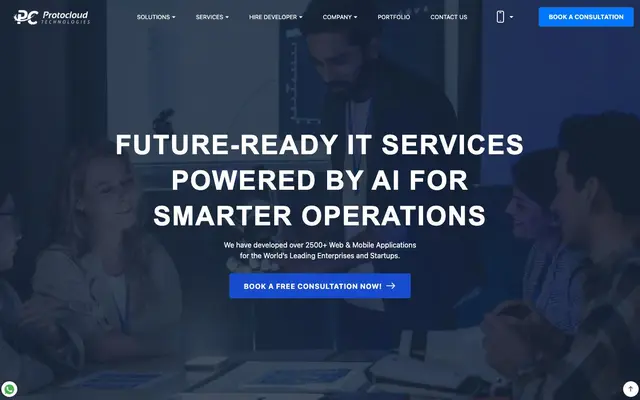 Protocloud Technologies website