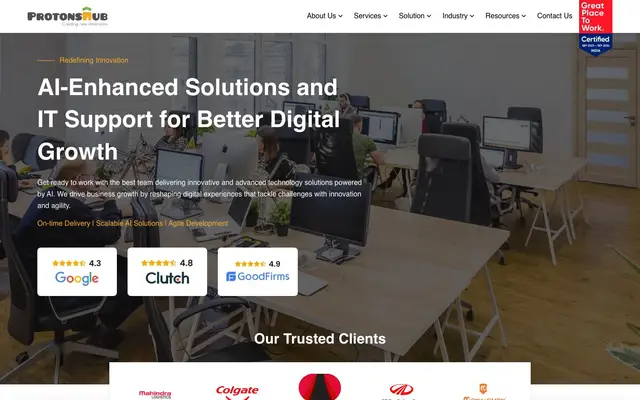 Protonshub Technologies website