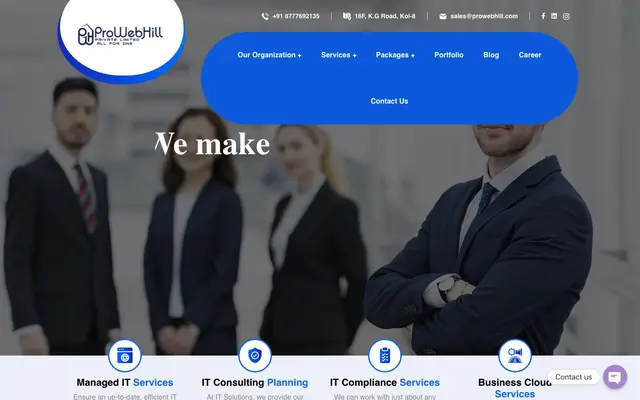 ProWebHill Pvt. Ltd. website