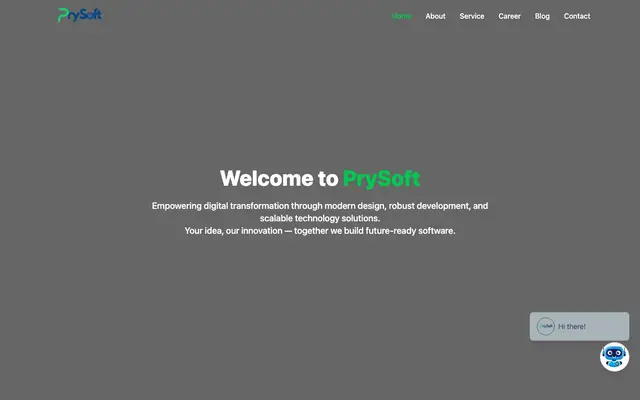 PrySoft Innovation Pvt Ltd website