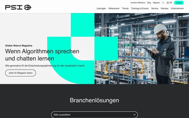 PSI Software SE website