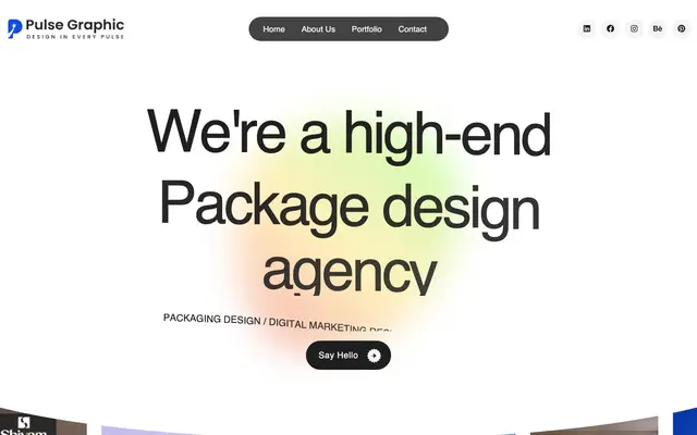 Pulse Graphic - Packaging Design Studio website