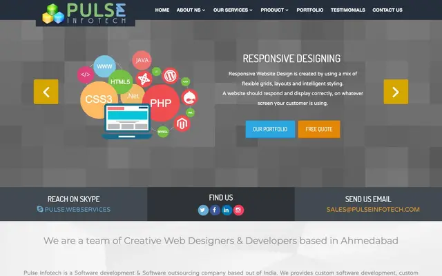 Pulse Infotech website