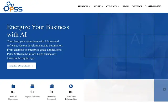 Pulse Solutions website
