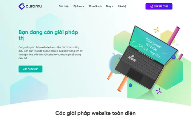 Dịch Vụ Thiết Kế Website | Puramu Agency website