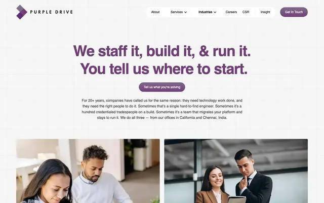 Purple Drive Technologies website