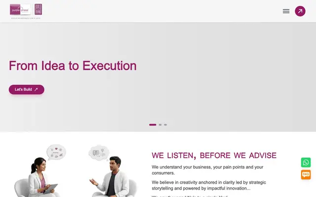Purple Phase Communications website
