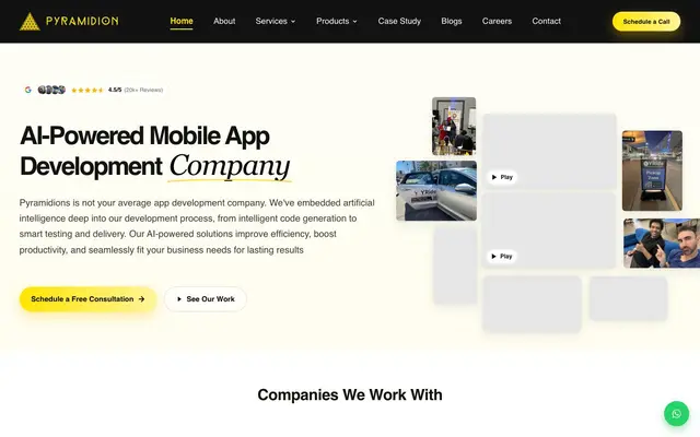 Pyramidions Solutions website