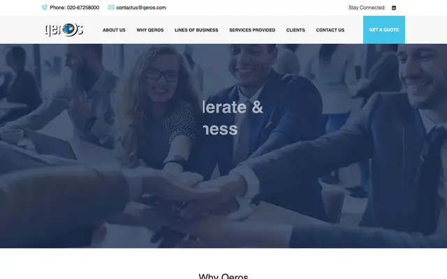 Qeros Software Consulting Pvt. Ltd website