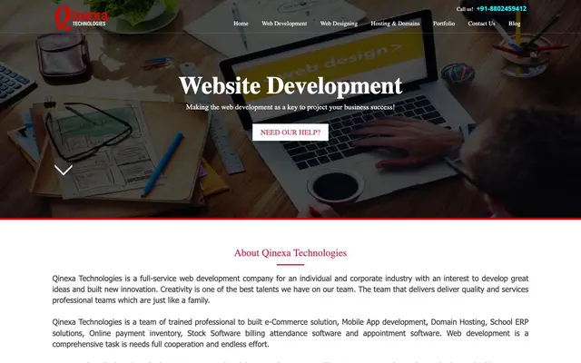 Qinexa Technologies website